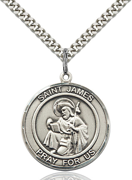 Sterling Silver Saint James the Greater Pendant
