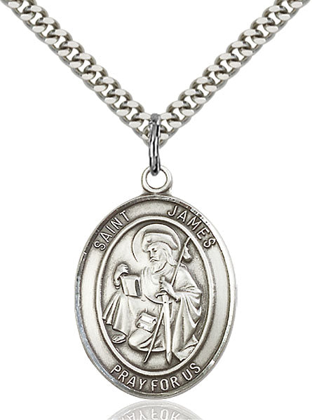 Sterling Silver Saint James the Greater Pendant