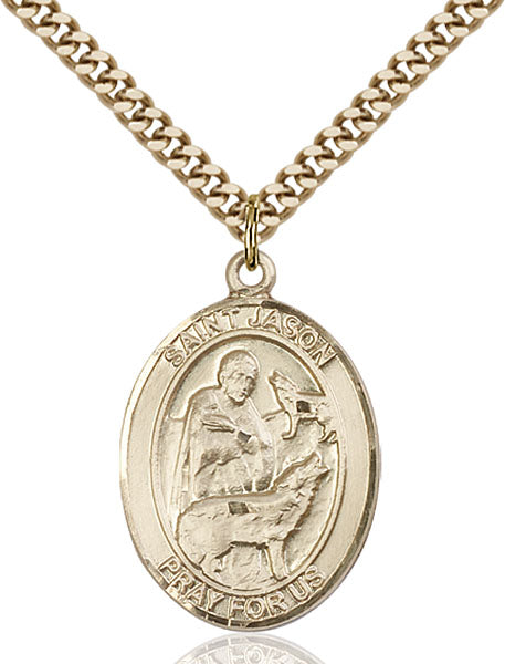 14kt Gold Filled Saint Jason Pendant