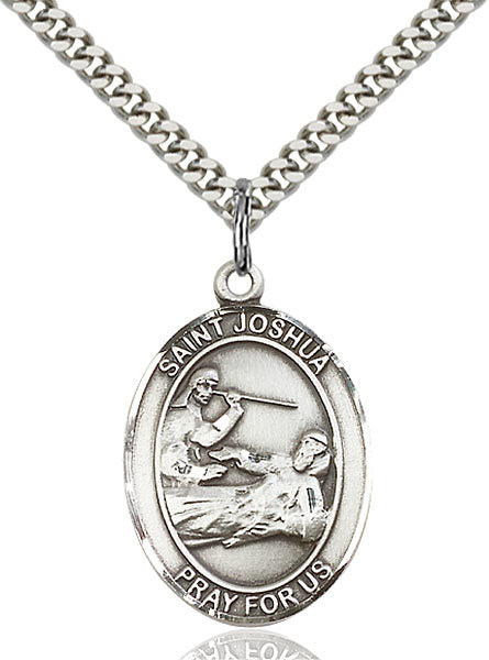Sterling Silver Saint Joshua Pendant