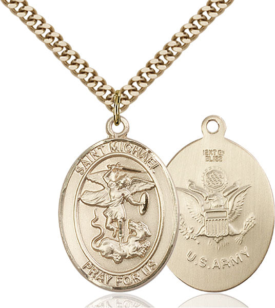 14kt Gold Filled Saint Michael the Archangel Pendant