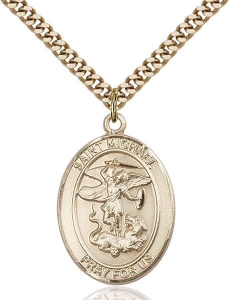 14kt Gold Filled Saint Michael the Archangel Pendant
