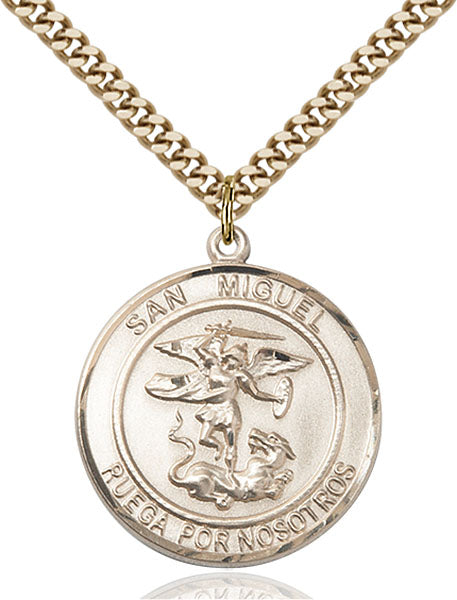 14kt Gold Filled San Miguel Arcangel Pendant