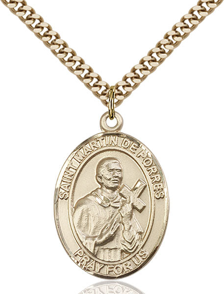 14kt Gold Filled Saint Martin de Porres Pendant