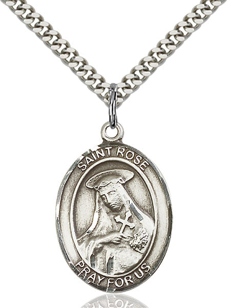 Sterling Silver Saint Rose of Lima Pendant
