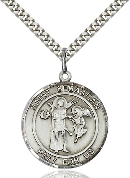 Sterling Silver Saint Sebastian Pendant