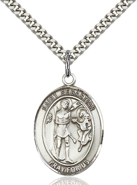 Sterling Silver Saint Sebastian Pendant
