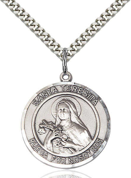 Sterling Silver Santa Teresita Pendant