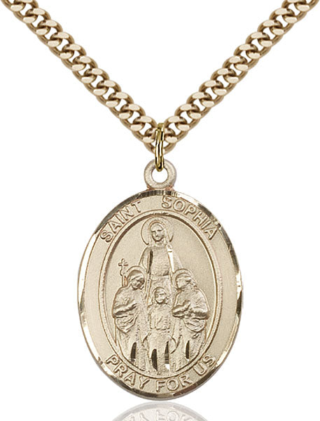14kt Gold Filled Saint Sophia Pendant