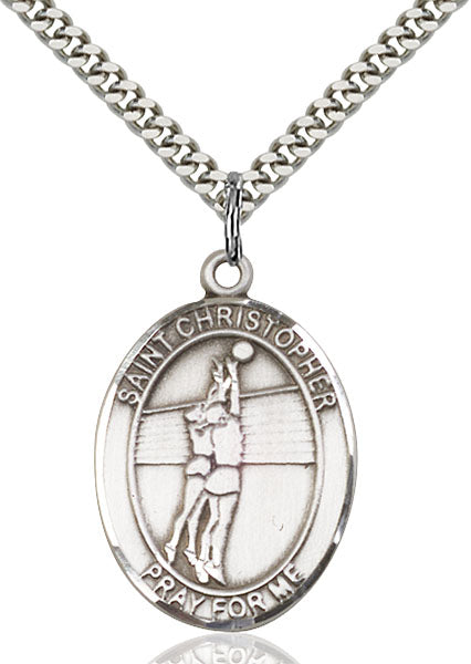 Sterling Silver Saint Christopher Pendant
