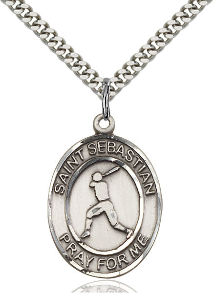 Sterling Silver Saint Sebastian Pendant