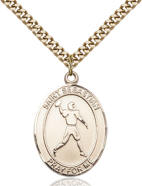 14kt Gold Filled Saint Sebastian Pendant