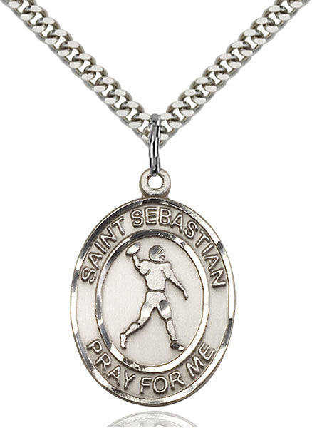 Sterling Silver Saint Sebastian Pendant