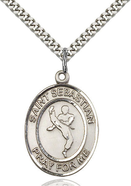 Sterling Silver Saint Sebastian Pendant