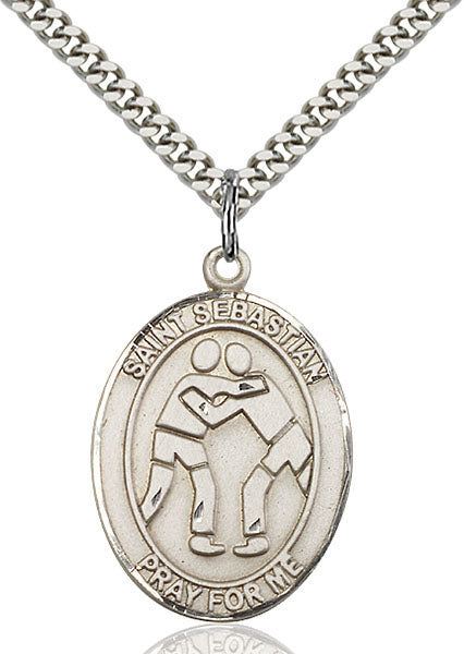 Sterling Silver Saint Sebastian Pendant