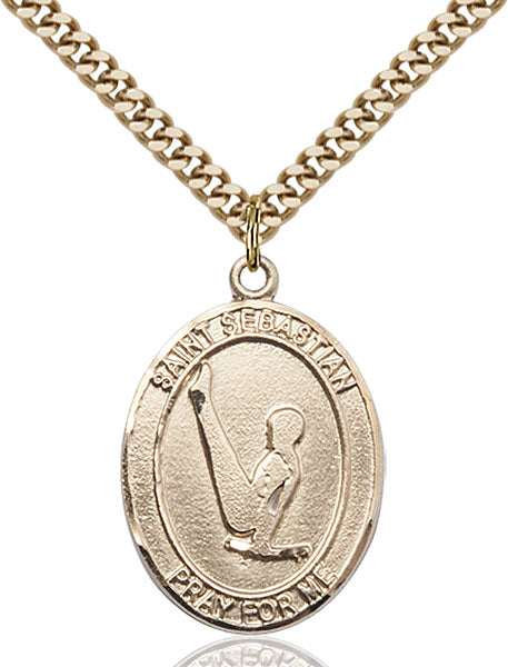 14kt Gold Filled Saint Sebastian Pendant