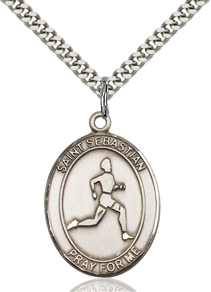 Sterling Silver Saint Sebastian Pendant