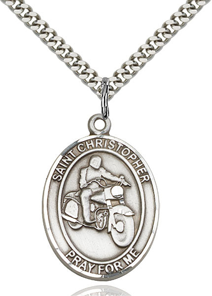 Sterling Silver Saint Christopher Pendant