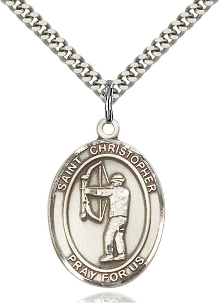 Sterling Silver Saint Christopher Pendant