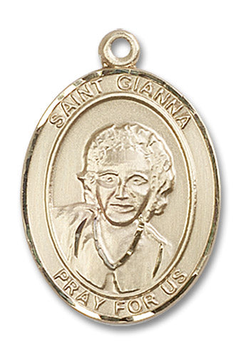 14kt Gold Saint Gianna Medal