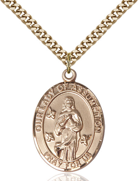 14kt Gold Filled Our Lady Of Assumption Pendant