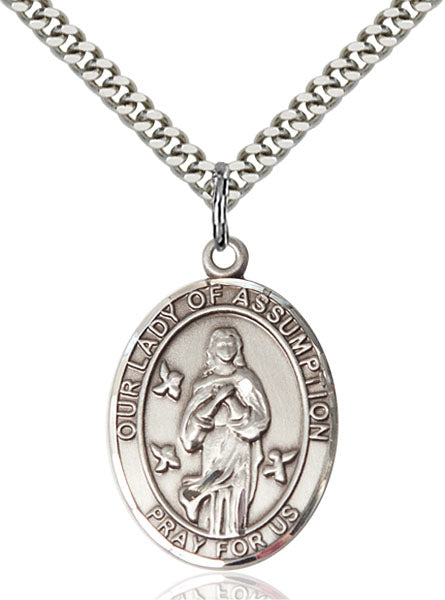 Sterling Silver Our Lady Of Assumption Pendant