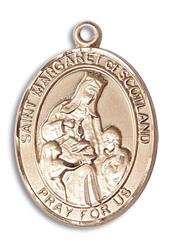 14kt Gold Saint Margaret of Scotland Medal