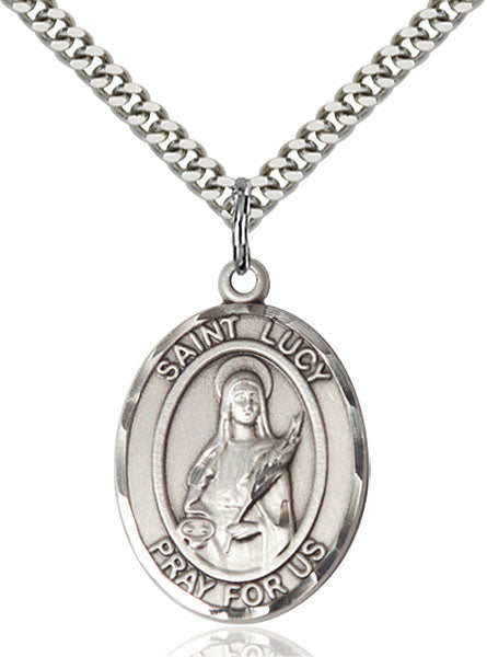 Sterling Silver Saint Lucy Pendant