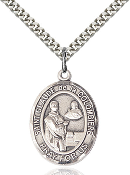Sterling Silver Saint Claude de la Colombiere Pendant