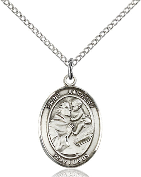 Sterling Silver Saint Anthony of Padua Pendant