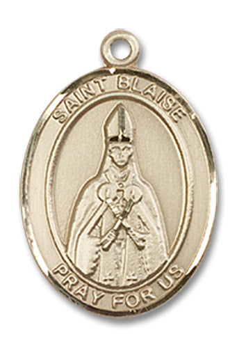 14kt Gold Saint Blaise Medal