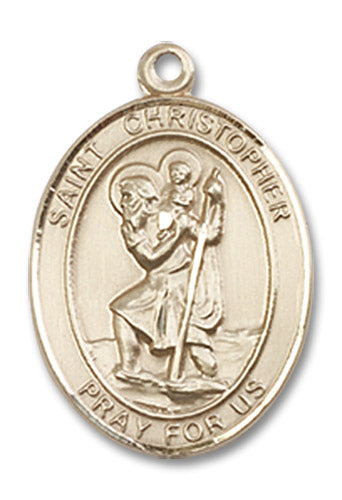 14kt Gold Saint Christopher Medal