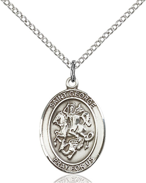 Sterling Silver Saint George Pendant