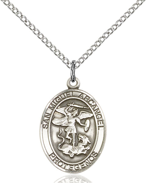 Sterling Silver San Miguel Arcangel Pendant