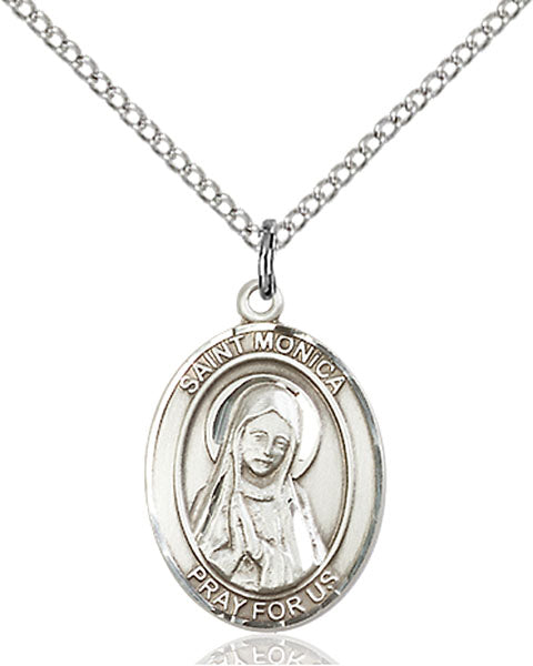 Sterling Silver Saint Monica Pendant