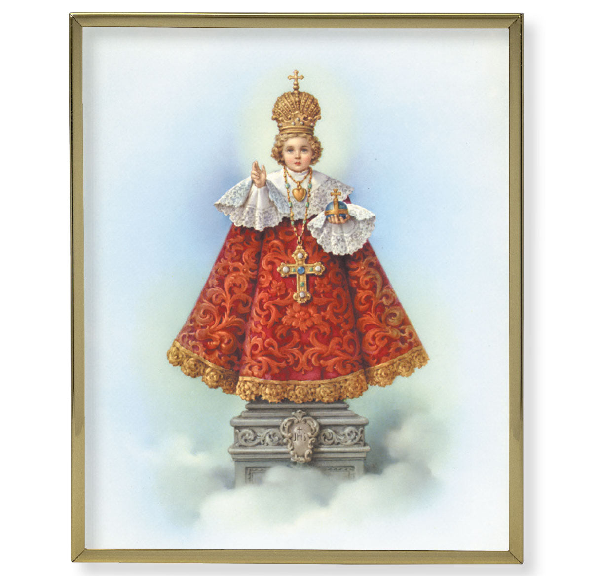 Infant of Prague Gold Framed Plaque Art