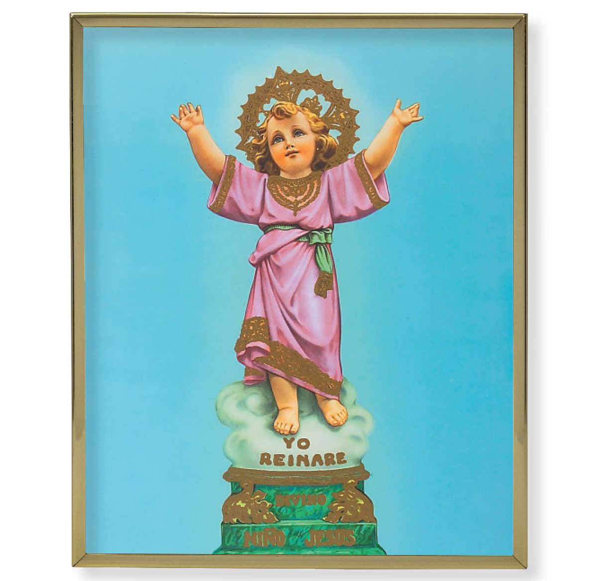 Divino Nino Gold Framed Plaque Art