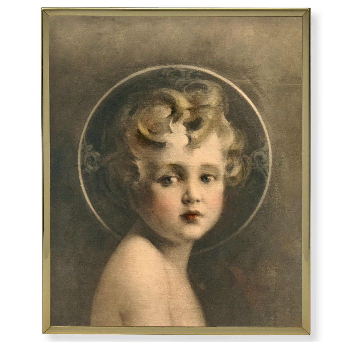 Light of the World Gold Framed Plaque Art