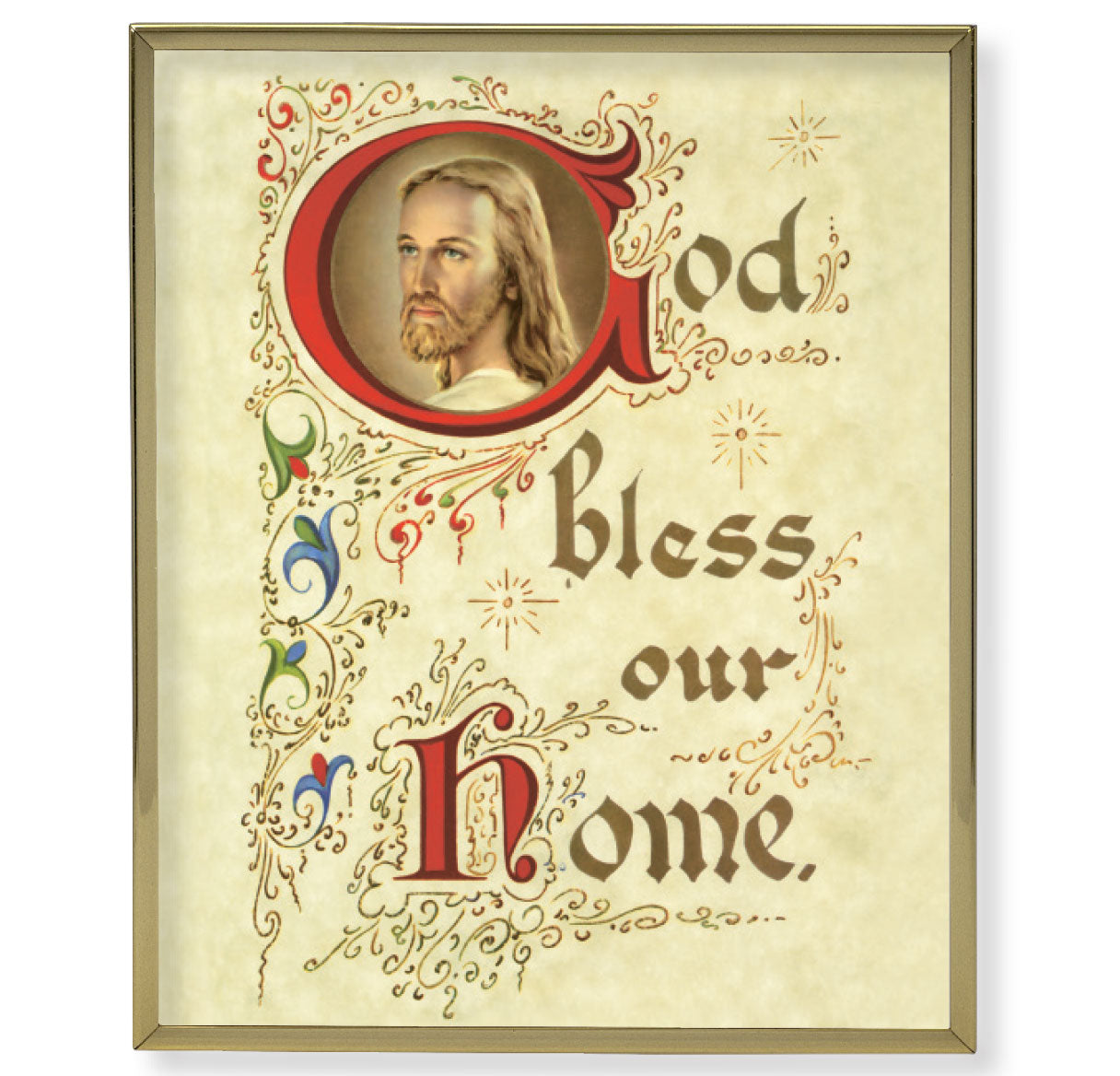 House Blessing Gold Framed Plaque Art