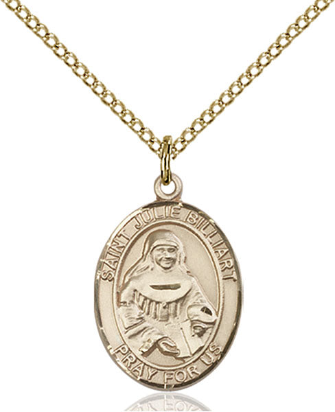 14kt Gold Filled Saint Julie Billiart Pendant