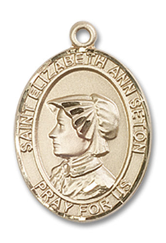 14kt Gold Saint Elizabeth Ann Seton Medal