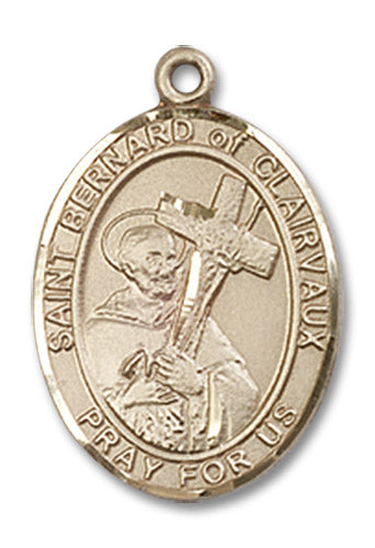 14kt Gold Saint Bernard of Clairvaux Medal
