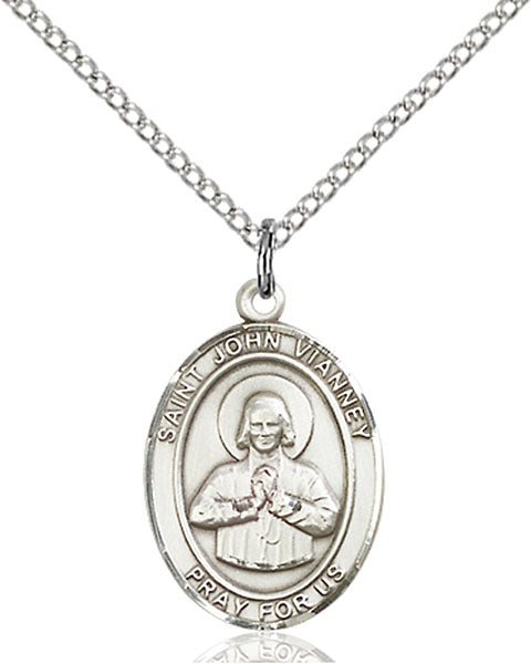 Sterling Silver Saint John Vianney Pendant