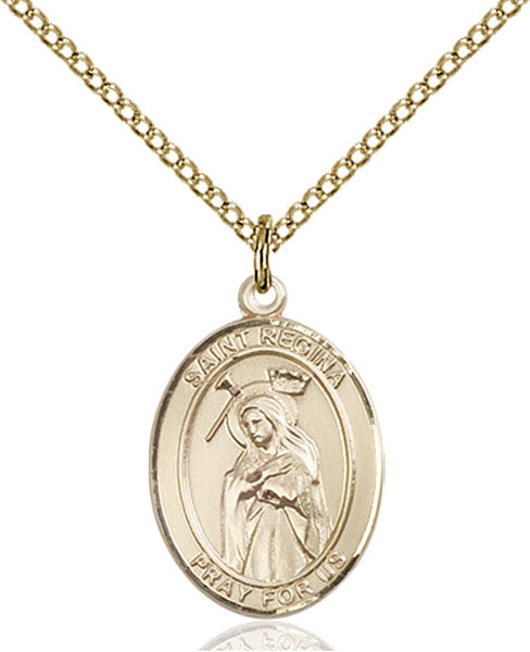 14kt Gold Filled Saint Regina Pendant