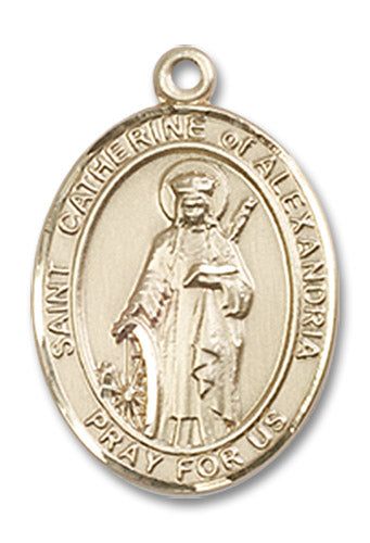 14kt Gold Saint Catherine of Alexandria Medal
