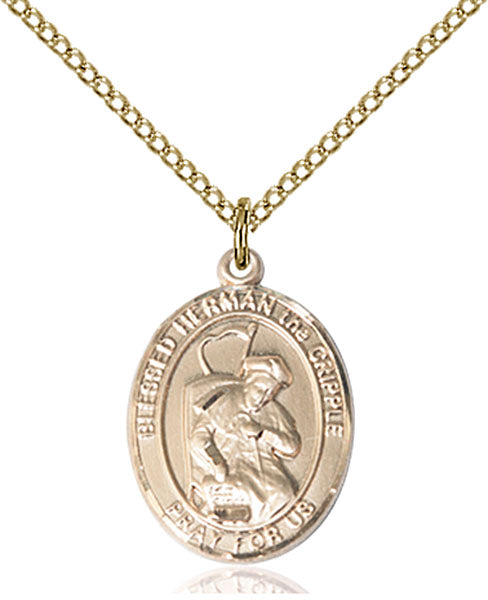 14kt Gold Filled Blessed Herman the Cripple Pendant