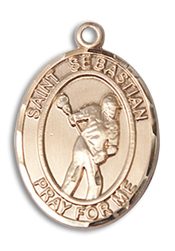 14kt Gold Saint Sebastian Medal