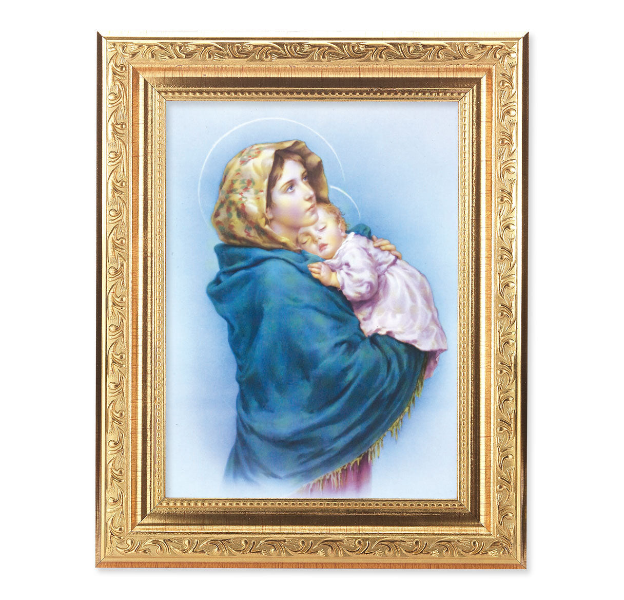 Madonna of the Streets Help Antique Gold Framed Art