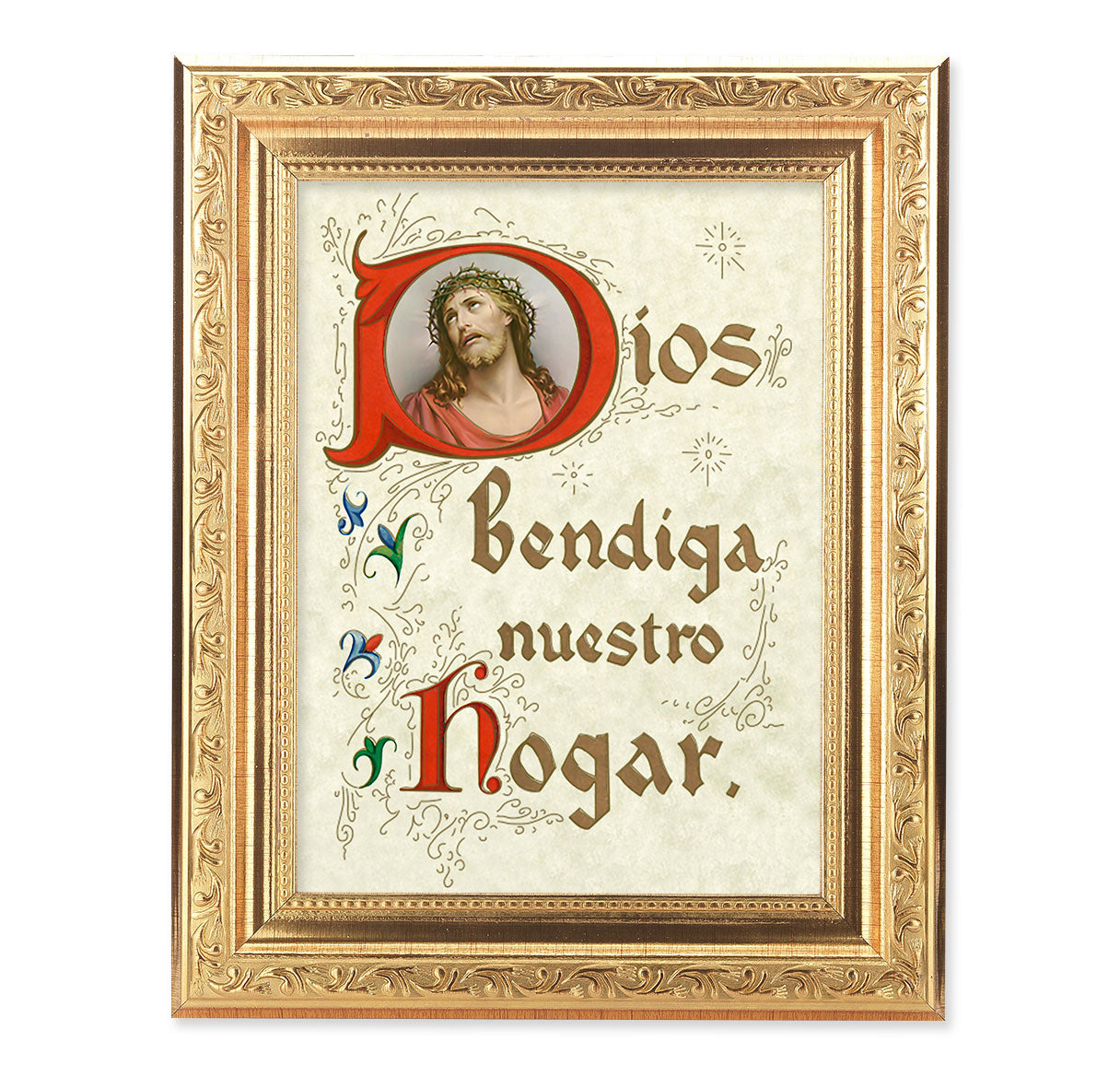 House Blessing (Spanish) Antique Gold Framed Art