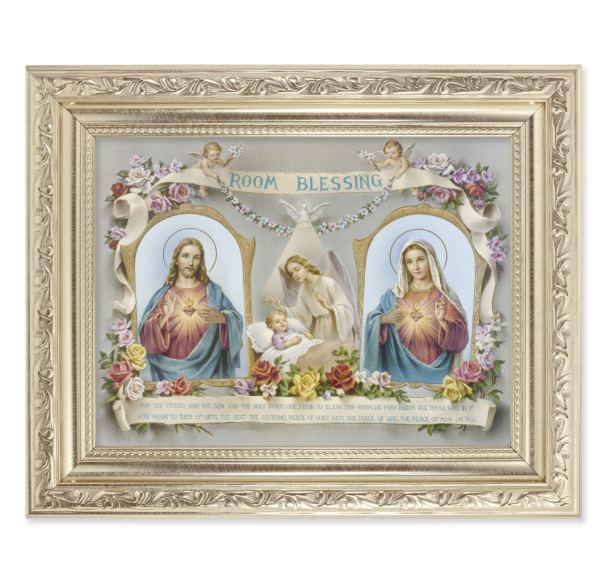 Baby Room Blessing - SHJ-IHM Silver Framed Art
